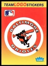 1991 Fleer Team Logo Stickers #NNO Baltimore Orioles - Baltimore Orioles