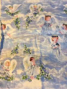 LIL ANGELS Fabric Dona Gelsinger Cotton 10” X 24” + Scraps (little girls) - Picture 1 of 5