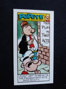1964 Primrose Popeye 4th Series Card  # 8 I didn't wait to see... (EX)