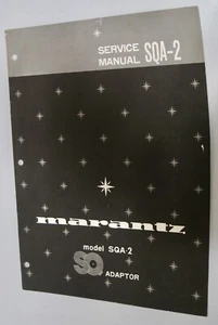 Marantz SQA-2 Factory Original Service Manual, schöner Zustand - Bild 1 von 1