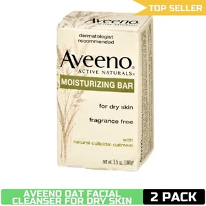 Aveeno 3.5oz Gentle Oat Facial Cleansing Bar, Dry Skin - Pack of 2 - Picture 1 of 10
