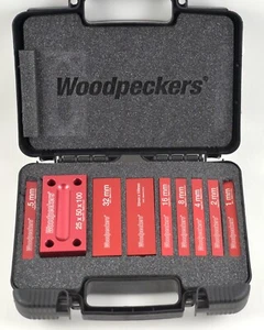 Woodpeckers 10 Piece Metric Scale Set Up Blocks w/Case SUB10-2016 One Time Tool - Picture 1 of 5