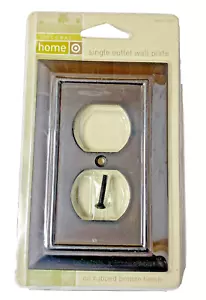 BNIP Presa Singola Duplex Copertura Bronzo Strofinato Olio Spina Elettrica Piastra Parete - Foto 1 di 3