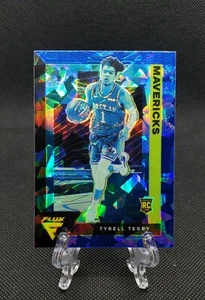 Tyrell Terry 2020-21 Panini Flux Blue Cracked Ice Prizm RC SP #238 Mavericks  - Imagen 1 de 2