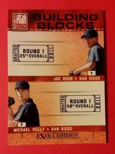 JOE ROSS & MICHAEL KELLY (SP) RC BLOCCHI DI COSTRUZIONE #10 PADRES 2011 DONRUSS ELITE - Foto 1 di 1