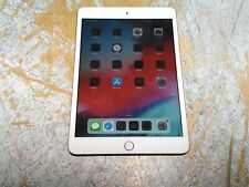 Apple iPad Mini 3 A1599 7.9" 64GB WI-FI Gold Factory Reset Cracked Glass AS-IS