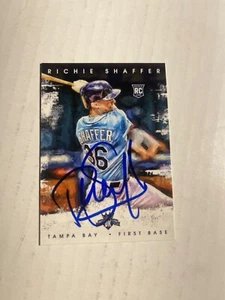 Tampa Bay Rays RICHIE SHAFFER Signed Card - Picture 1 of 1
