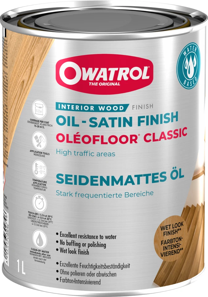 OWATROL Parkettöl Oleofloor Classic 1L