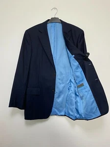 Suitsupply Giacca blazer uomo blu a righe in lana taglia EU48 UK38 - Foto 1 di 6