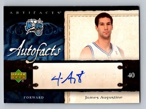 James Augustine 2007-08 Upper Deck Artefatti Autofatti Autografi #AF-JA Magic - Foto 1 di 2