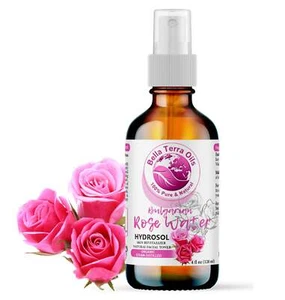 Pure Rose Water Hydrosol 100% Natural Skin Hair Face Toner Aromatherapy Relaxing - Picture 1 of 13