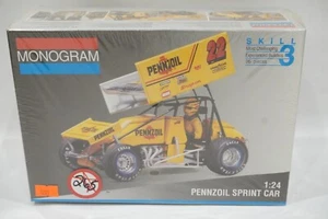 MONOGRAMMA #22 PENNZOIL SPRINT CAR 1/24 MODELLO 2445 SIGILLATO IN FABBRICA 1995 NUOVO - Foto 1 di 9