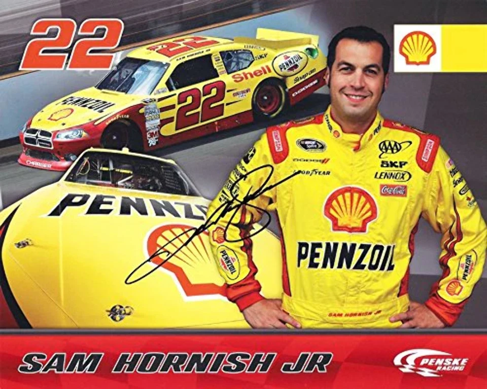 AUTOGRAPHED 2012 Sam Hornish Jr. #22 Shell Pennzoil Racing (Team Penske) Sprint - Image 1 of 1