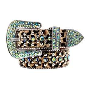 Waist Belt Women Decorative Belt for Pants Shorts Rhinestones Studded Belt - Zdjęcie 1 z 8