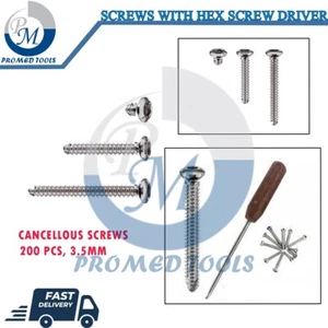 Cancellous Screws 3.5mm Different With Free Screw Driver - Picture 1 of 3