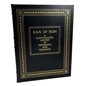 Easton Press RAIN RUIN Hiroshima Nagasaki Limited Edition Leather Bound Deluxe - Imagen 1 de 6
