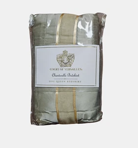 Court Of Versailles Chanterelle Bedskirt Queen Fits 60 in x 80 Cotton Silk NWT - Picture 1 of 5