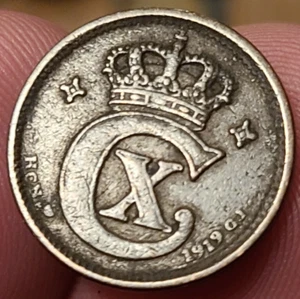 Moneda de 1 mineral Dinamarca 1919 - ¡Grandes detalles y estado! - Imagen 1 de 2