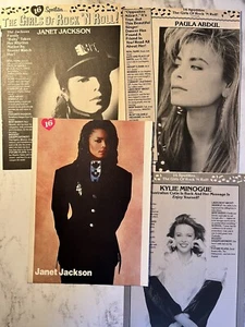 Janet Jackson Pinup & Clipping aus 80’s Teen Magazine. Debbie Gibson, Kylie, - Bild 1 von 7