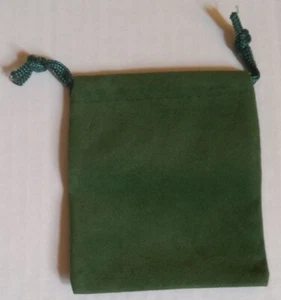 Velvet Mojo Bag 3" x 4" - Drawstring Pouch Choose from Color(s) Red, Green, Blue - Picture 1 of 12
