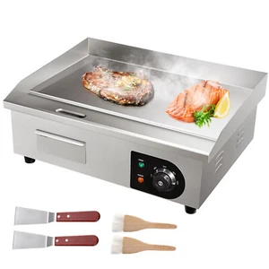 VEVOR Piastra Elettrica Acciaio 50-300°C 54x30cm Griglia per BBQ Cottura Esterna - Bild 1 von 12