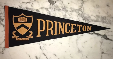 1960s PRINCETON TEAM FOOTBALL PENNANT Cover