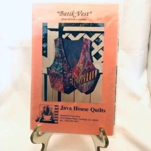 #2053 Chaleco Batik Java Casa Edredones Costura Artesanía Patrón - Imagen 1 de 2