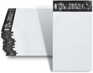 500 6x9 3.0 Mil White Poly Mailers Envelopes Shipping Mailer Seal Bags 6 x 9 - Picture 1 of 4