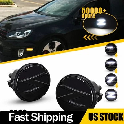 LED Side Marker Turn Signal Lights For 2003-2009 Nissan 350z Z33 10-20 370Z Z34 - Image 1 of 4