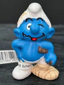 Pitufos 20709 Stuntman Cine Pitufo Herido Pierna Rota Figura Schleich Equipo de Filmación - Imagen 1 de 11