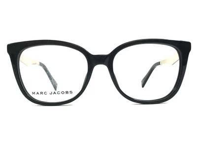 Marcos de gafas Marc Jacobs 207 807 negro plateado ojo de gato borde completo 51-17-140 Foto 1 de 4