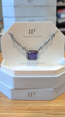 Bomb вечеринки OG ожерелье "однажды сделано из тумана" NK88950 лаванды аметист / гематит - Изображение 1 из 3