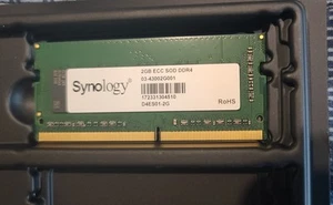 Synology 2GB ECC SOD DDR4 RAM MODULE - D4ES01-2G - Picture 1 of 1
