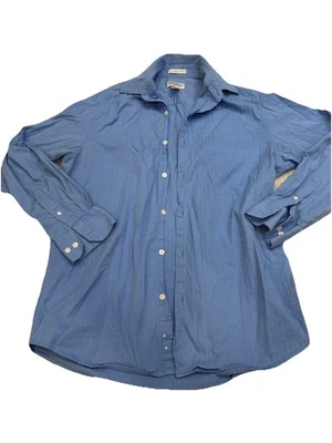 Concepts by Claiborne Button Up Shirt Men's Large Blue Chevron Long Sleeve - Image 1 of 4