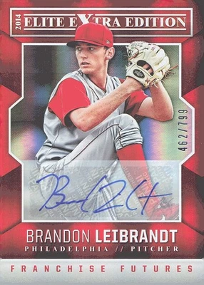 2014 Panini Extra Edition #81 Brandon Leibrandt Franchise Futures Sign #/799 - Image 1 of 2