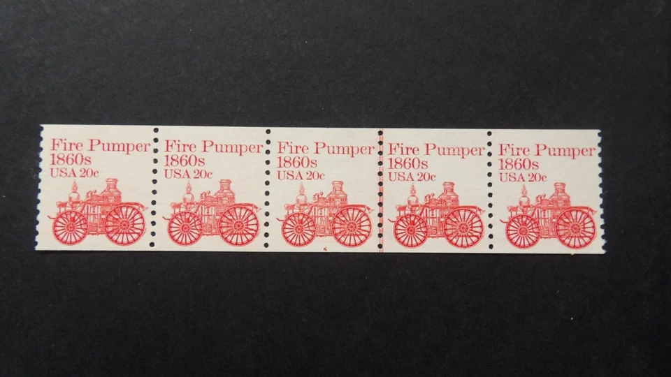 #1908 PNC5  Plate #4 20c Pumper MNH OG VF/XF - Image 1 of 1