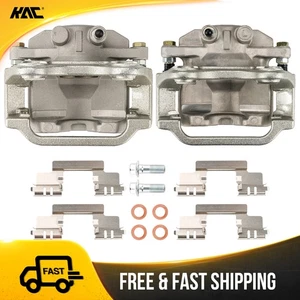 Pair Rear Caliper w/ Bracket for GMC Sierra 1500 Chevy Silverado 1500 18B5030 - Picture 1 of 17