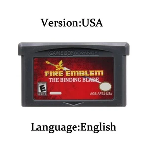 GBA Game Cartridge Fire Emblem USA-Binding Blade 32-Bit Video Game Console Card - Picture 1 of 1