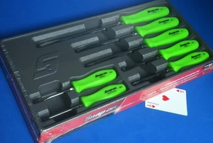Juego de destornilladores combinados Snap-on EE. UU. 7 piezas verde agarre duro SDDX70AG NUEVO - Imagen 1 de 3