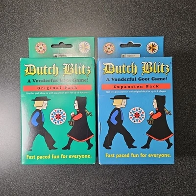 Dutch Blitz Card Game Original & Expansion Pack Bundle Set Amish Vonderful Goot - Image 1 of 4