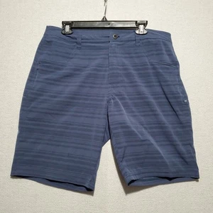 Kuhl Shorts Men 36 Blue Upriser Hybrid Performance Hike Climb Camp Outdoor Golf - Picture 1 of 14