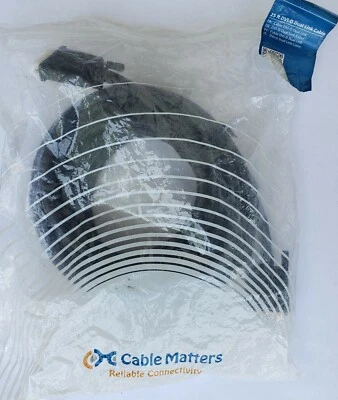 Cable Matters 25' 25FT DVI-D Dual Link Cable Gold Plated 105002-25 - Image 1 of 4