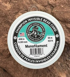 Champion unsichtbare Perlenkordel 50 m 0,008 Zoll - Bild 1 von 1