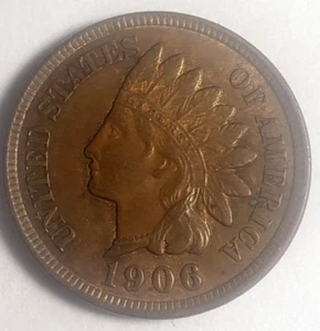 Indian Head Cent 1906 Very Fine #117 - Picture 1 of 2