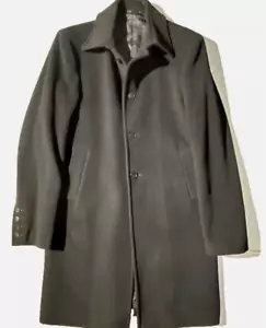 Vtg new COSTUME NATIONAL HOMME Mens Wool Melton Slim Coat Topcoat sz 42 It 52 - Picture 1 of 9
