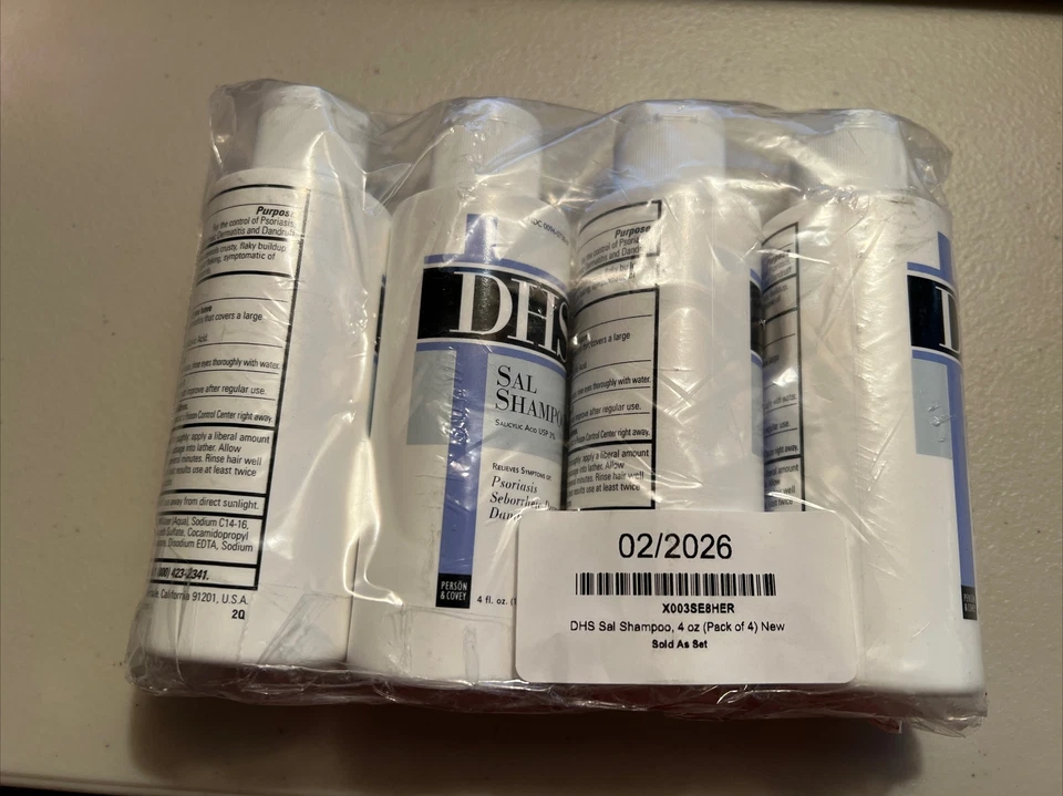 4 PackDHS SAL Scalp Shampoo Psoriasis Seborrheic Dermatitis & Dandruff Relief 4 - Image 1 of 1