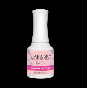KIARA SKY SOAK OFF GEL POLISH RUB ON NON WIPE TOP COAT 15 ML/0.5 OZ - Picture 1 of 1