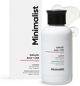 Minimalist 2% Salicylic Acid Face Wash for Oily & Acne Prone Skin100 Ml 3.4Oz - Picture 1 of 5