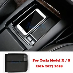 Bandeja de almacenamiento de guantes reposabrazos central para coche Tesla Model X S 2016 2017 2018 - Imagen 1 de 10