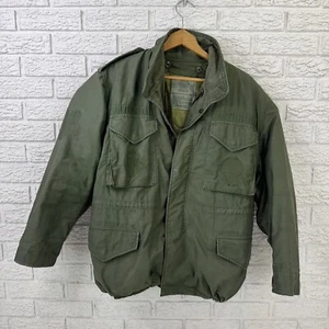 Giacca cappotto vintage militare USA M65 clima freddo OG 107 con fodera taglia media - Foto 1 di 8